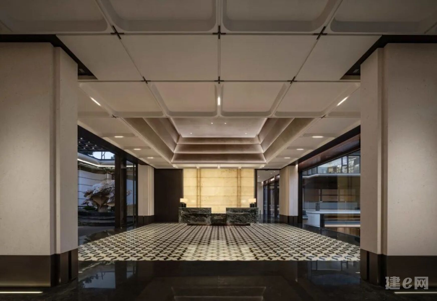 酒店大堂设计+接待功能-酒店大堂空间-建e网灵感图库